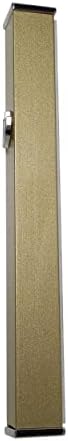 Elegant Modern Door Mezuzah Case Taupe Self Stick