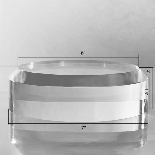 CiaoHER 2in Acrylic Disc Display Pedestal Stand
