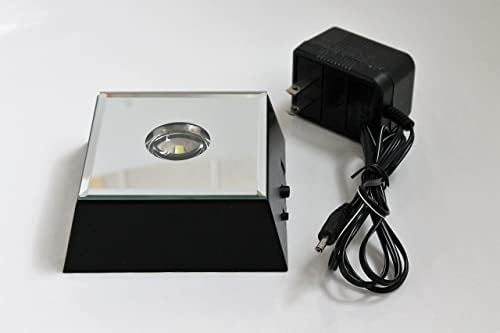 5 LED White Light Stand Base with Mirror Top