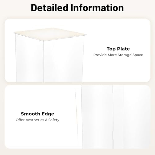 Clear Tall Acrylic Display Pedestal 12x12x24