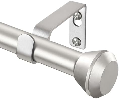 Heavy Duty Curtain Rod 66-120 Inch Silver