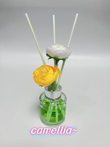 100 Diffuser Sticks with 3-35mm Artificial Flowers