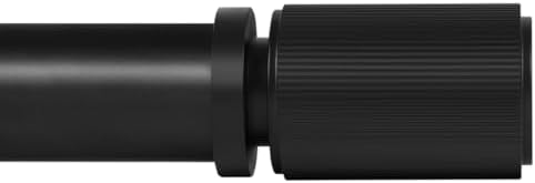 Ivilon Black Curtain Rods 1 Inch Diameter Adjustable