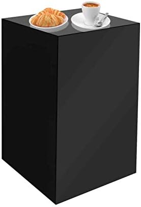 Black Acrylic Sculpture Stand Pedestal 12x12x24h