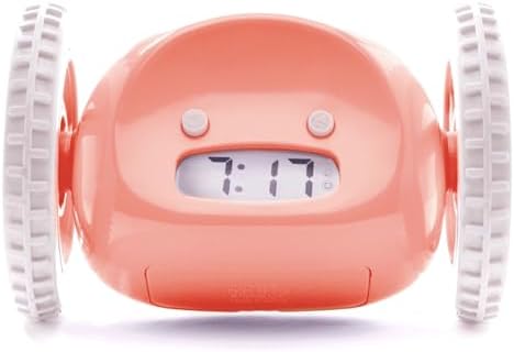 Extra Super Loud Alarm Clock with Rolling Wheels