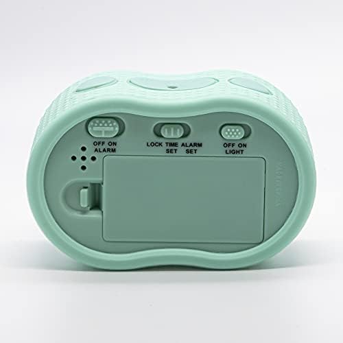 Timelink Smartlight Rubber Alarm Clock with Night Light Mint Green