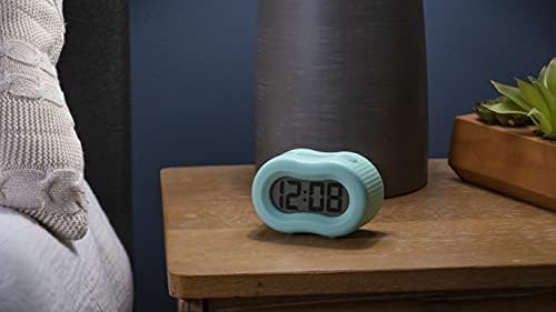 Timelink Smartlight Rubber Alarm Clock with Night Light Mint Green
