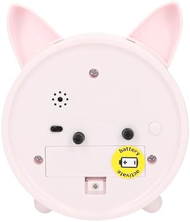 13260 Miss Melody Pink Alarm Clock with Horse Ears and Hearts
