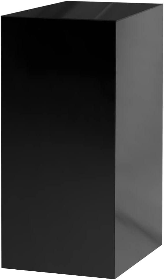 Glossy Black Acrylic Display Box 12x12x32 No Lid