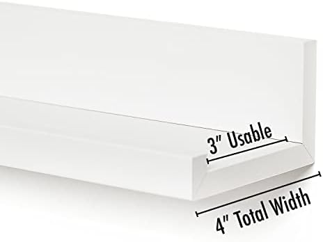 Americanflat 14 Inch Floating Shelves Set of 3 White