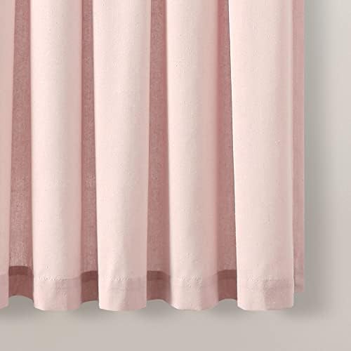 Lush Decor Boho Pom Pom Tassel Linen Curtain Panel