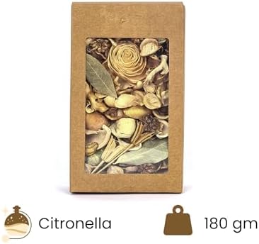 Natriel Citronella Potpourri Natural Dried Flowers Seeds 180gm Home Fragrance Box Gold