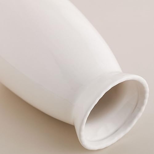 HJN White Flower Vase - Modern Ceramic Decor