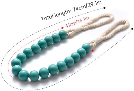 Macaroon Resin Bead Curtain Tiebacks Set of 2