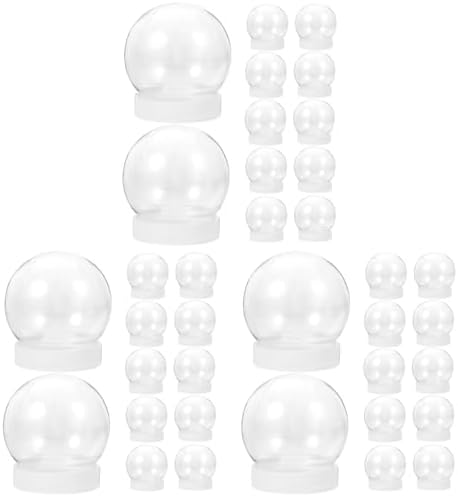 36 Pcs DIY Snow Globe Kit for Winter Decor
