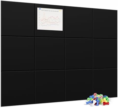 Neatsure 48x36 Inch Decorative Bulletin Board with Pushpins