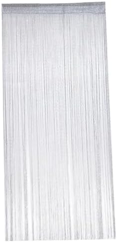 Kalastussaari Shiny String Curtains 39x79 Inch Doorway Drapes