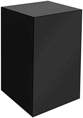 Black Acrylic Sculpture Stand Pedestal 12x12x24h