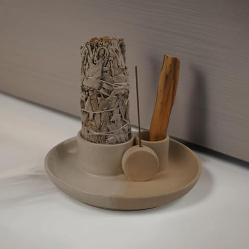 4 In 1 Incense Holder Ceramic for Yoga and Meditation