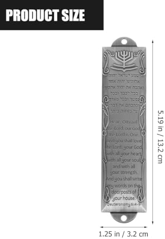 Baluue Mezuzah with Scroll for Front Door