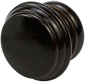 T Tulead Brown Curtain Rod Finial 2PCS