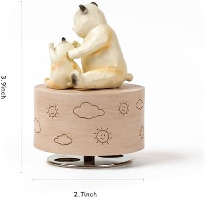Panda Music Box Figurine with You Are My Sunshine Song