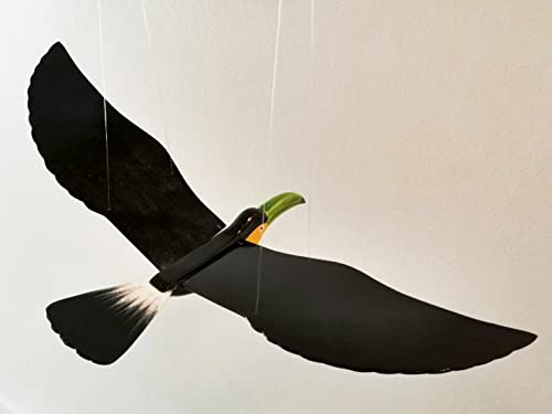 WitnyStore Wooden Bird Mobile 24 Inch Handmade Decor