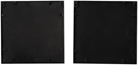 SOFE Burlap Bulletin Board Set of 2 - 12x12 Black Wall Organizer
