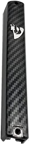 Super Stamps Plastic Black Mezuzah Case Holder with Silver Shin