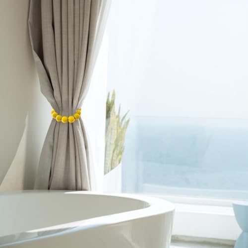Macaroon Resin Bead Curtain Tiebacks Set of 2