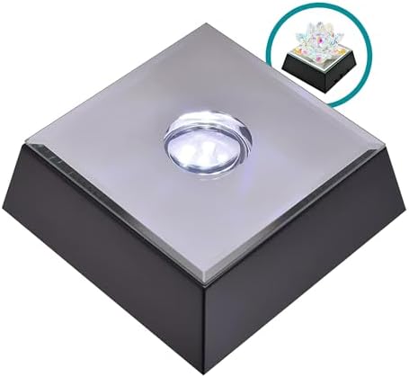 5 LED White Light Stand Base with Mirror Top