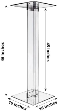 Efavormart 46 Inch Acrylic Pedestal Display Stand