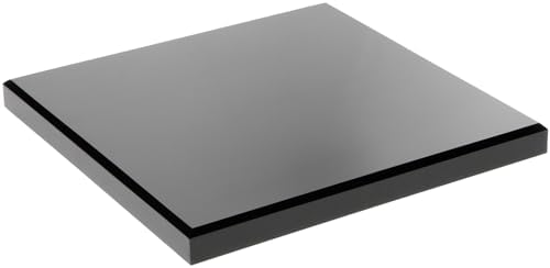 Plymor Black Acrylic Square Pedestal Display Base