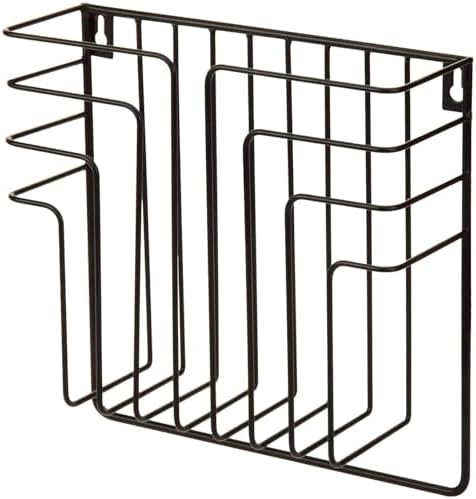 Modern Design Black Metal Wire Magazine Holder and File Folder Rack