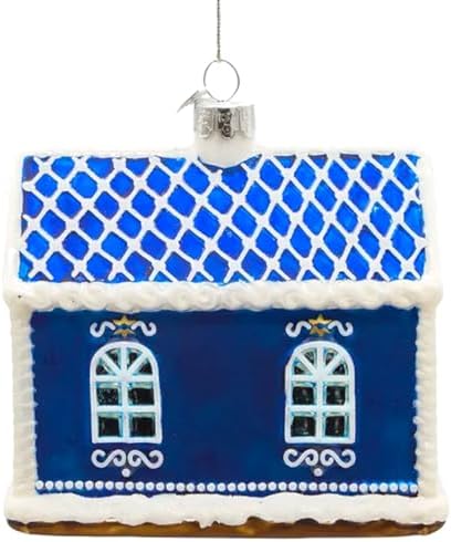 The Bridge Collection 45 Hanukkah Gingerbread House Ornament