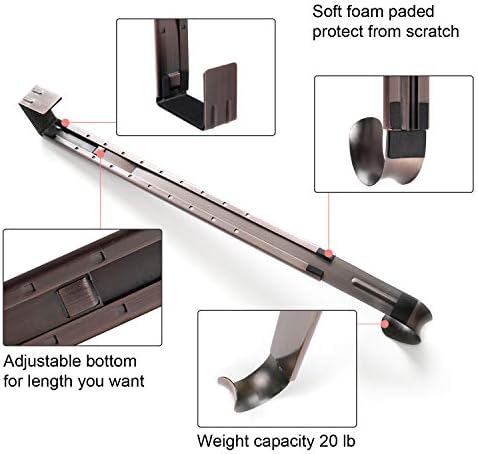 Myfolrena Wreath Hanger Adjustable Door Mount
