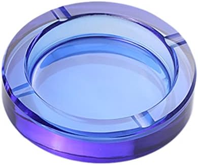 Sizikato 4-Inch Colored Crystal Glass Ashtray 1