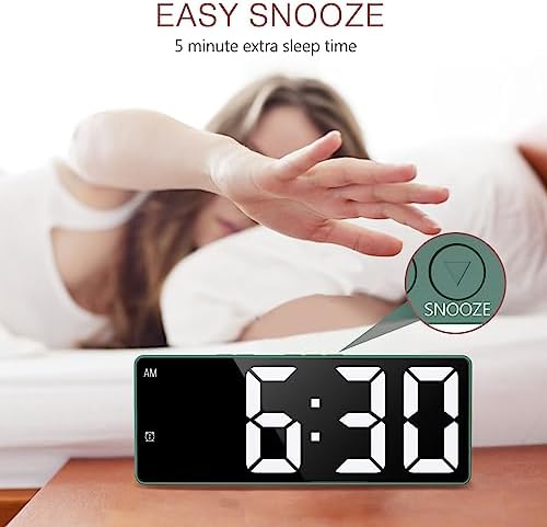 LOFICOPER 65 Inch LED Alarm Clock with Dual Alarm and Temperature Display