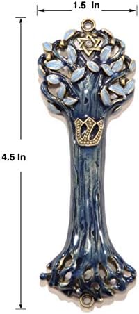 Bless This House Mezuzah Case with Tree of Life Design