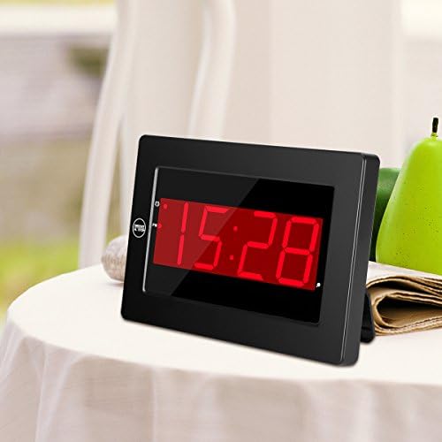 Timegyro Digital Wall Clock with LED Display and Alarm
