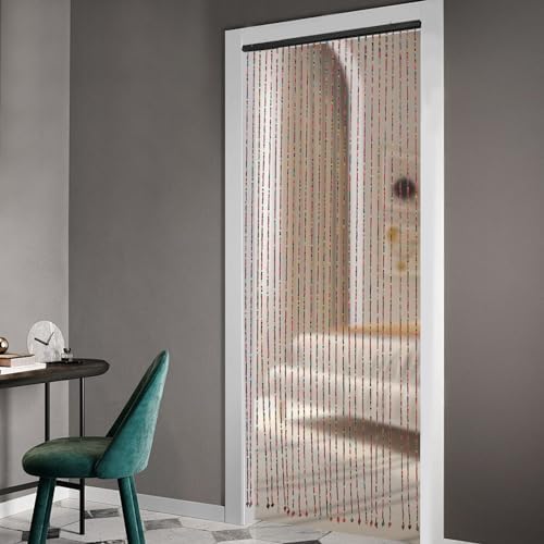 Wood Beaded Curtain for Doorway Room Divider 3543L x 689H
