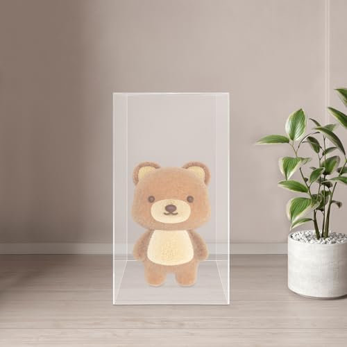 12x12x24 Clear Acrylic Cube Pedestal Display Stand - 5-Sided Wedding Centerpiece Riser