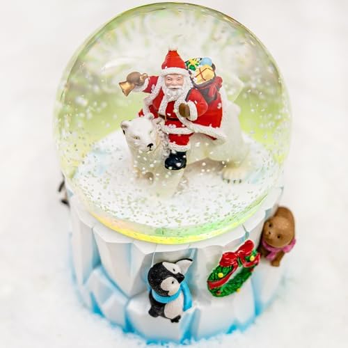 MrWinder Christmas Snow Globe Musical Decor