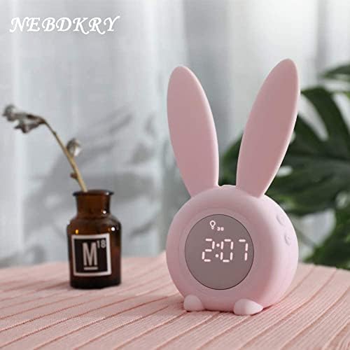 KDtech Kids Alarm Clock with Night Light and 6 Ringtones