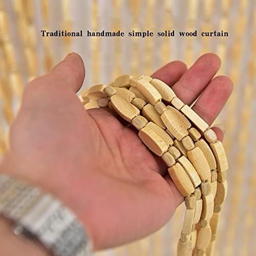 Bamboo Beaded Door Curtain for Privacy and Decor