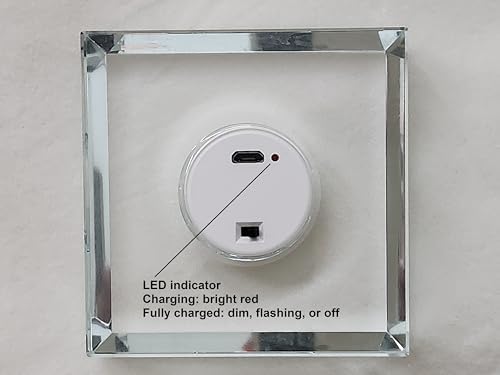 Rechargeable LED Crystal Base for Art Display