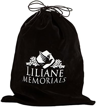 White and Gold Flower Funeral Urn by Liliane Memorials