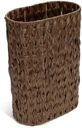 HAMOTOPI Tall Narrow Umbrella Stand with Wicker Basket