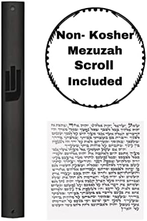 AS Mezuzot Modern Design Mezuzah Case Black 7 Inches
