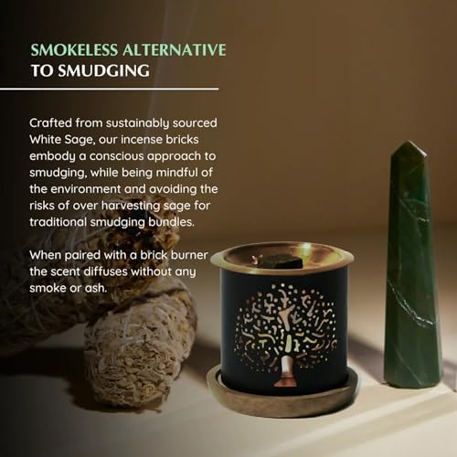 Aromafume White Sage Incense Brick Gift Set